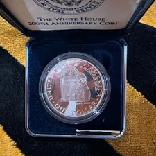 1992 white house silver dollar proof