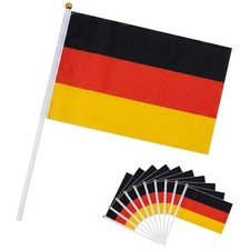 Handflaggen Set 10 Stück 14x21cm Polyester m...