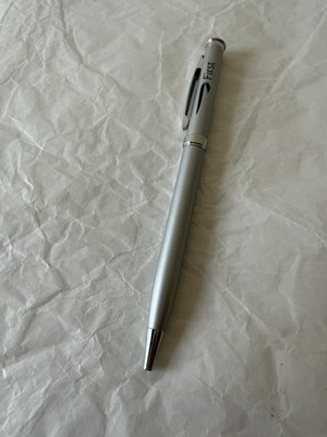 British Airways BA First Class Cabin Slim Pen, schwarze Tinte silberfarben NEU