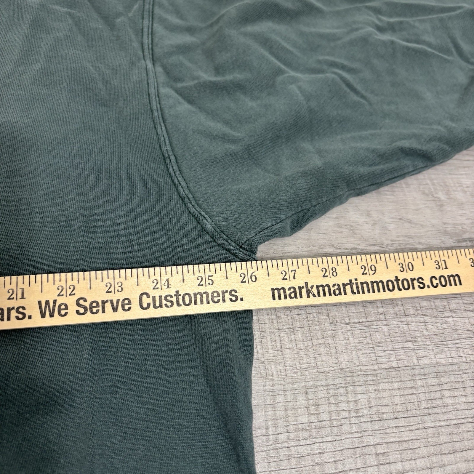 Y2K 2000s Nike Solid Green Pullover Crewneck Bagg… - image 7