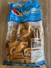 Qualatex 16  Gold Latex Balloons Opened Bag 27 Count Jumbo Size