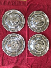 Set Of Four 1956 1957 1958 Corvette Hubcaps - Like New Set Of Four 1956 1957 1958 Corvette Hubcaps - Like New