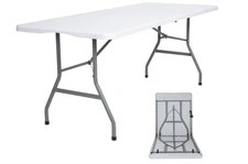 3/3.5/4/6/8 Ft Folding Plastic Table Indoor Outdoor Dining Party Picnic Banquet