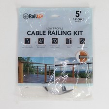 RailFX 5ft 1/8 Low Profile Cable Railing Kit ...