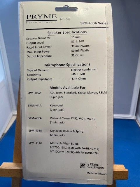 Ham Radio New SPM-401A Pryme Boom Microphone Two-Way Radio Kenwood Amateur Radio - Image 2 of 2