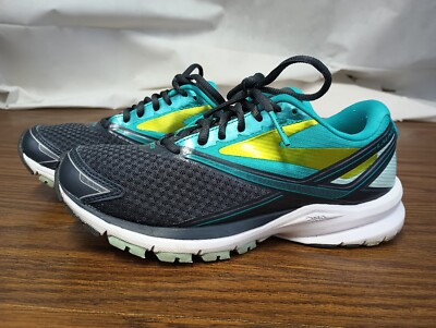 Brooks Launch Women's Size B Running Shoes Gray Blue Green
