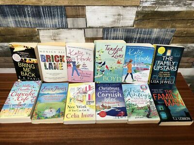 Bundle Of 12 Paperback 'Chic-Lit' Fiction Books Some Best Sellers  