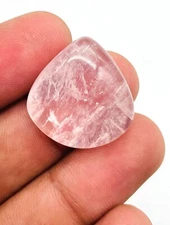 32.30Ct Heart Shape Rose Quartz Cabochon Wholesale Polished Gemstone 24x20x7MM