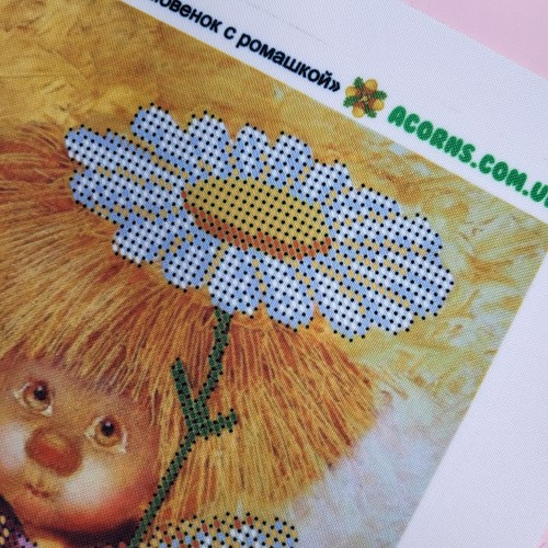 Bead Embroidery Kit DIY Beaded Needlepoint Beaded Stitching Brownie a5-d-350 - Picture 9 of 13