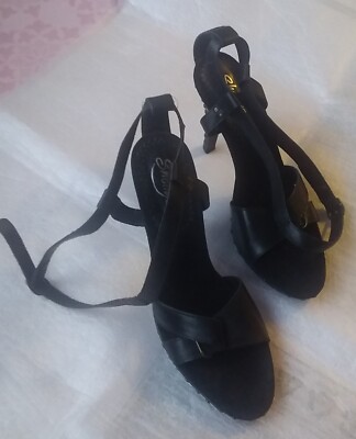 **SHELLYS-LONDON** BRAZILIAN BABE STUD STYLE Schwarze High Heels Gr. 40 / Leder 
