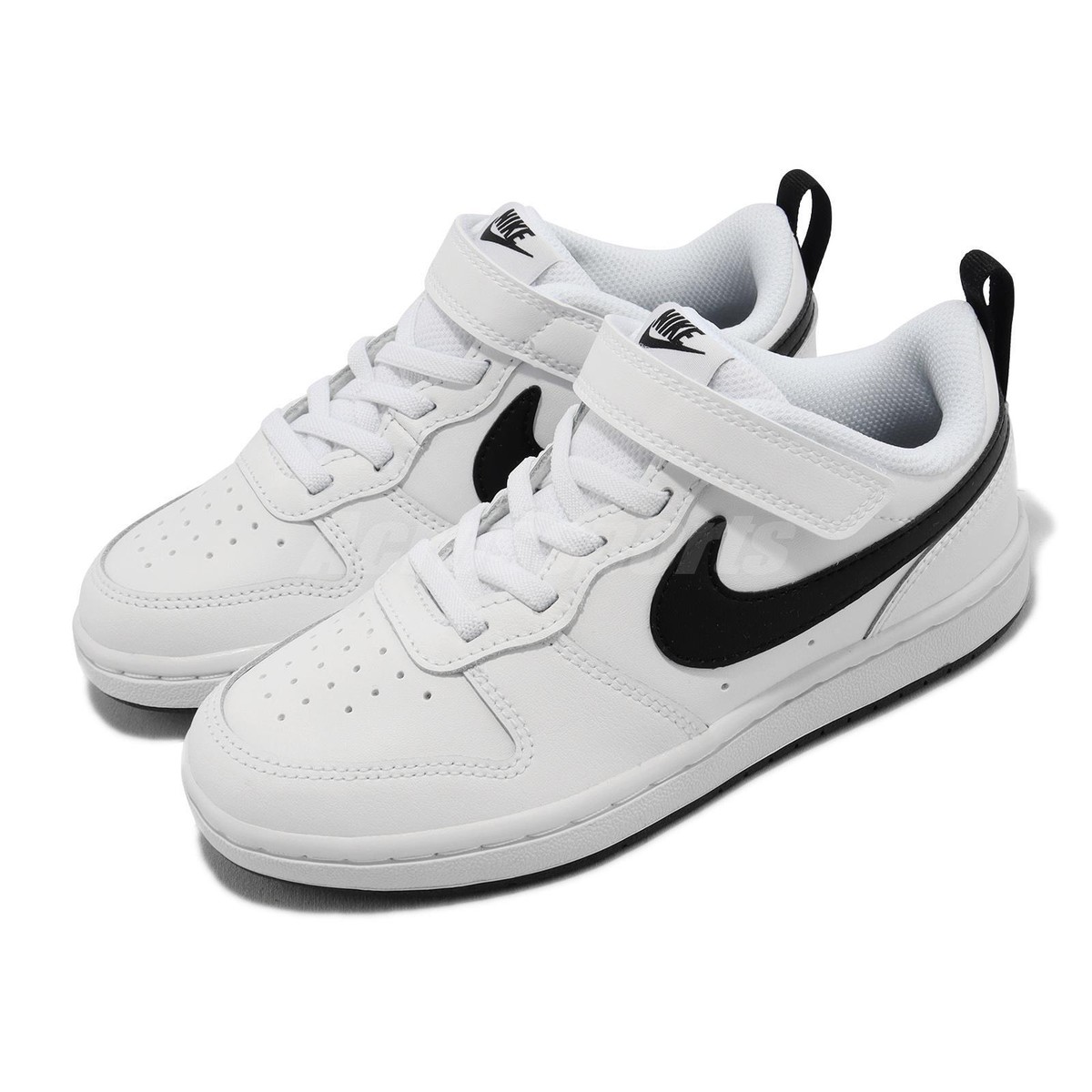 nike court borough low 2 black and white