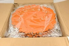 Maoname LS001GOG8 13" Orange Charger Plates, Round Reef Chargers for Dinner PK50