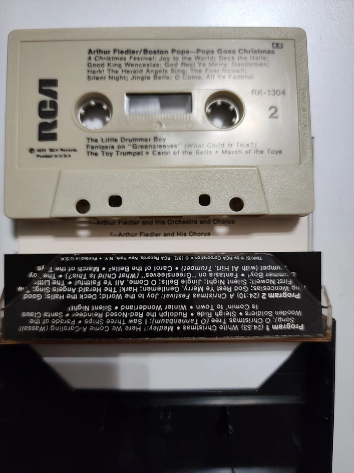 Arthur Fiedler - Boston Pops Goes Christmas (Cassette) 1972 Foto 3 de 4
