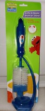 SESAME STREET BEGINNINGS COOKIE MONSTER BOTTLE  NIPPLE BRUSH WITH STAND.