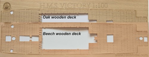 Heller HMS Victory 1:100 - lasergeschnittenes Holzdeck für Modell - Bild 4 von 15