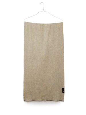 Men's Massimo Dutti Large Beige Wool Scarf 180x47 cm