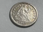 1857-o Seated Liberty Half Dime XF Extra Fine lot#709