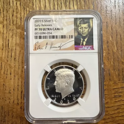 2020-S  Silver Kennedy 50c NGC PF 70 Ultra Cameo - Kennedy Signature Label