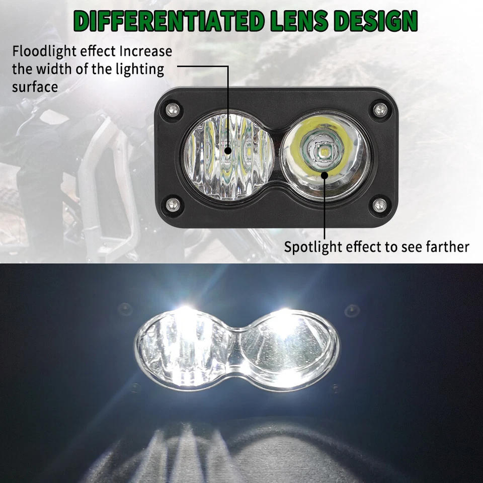 For Talaria Sting MX4 R Sport Headlight Kit Plug N Play Spot Flood Led Pod Combo - Image 4 of 4