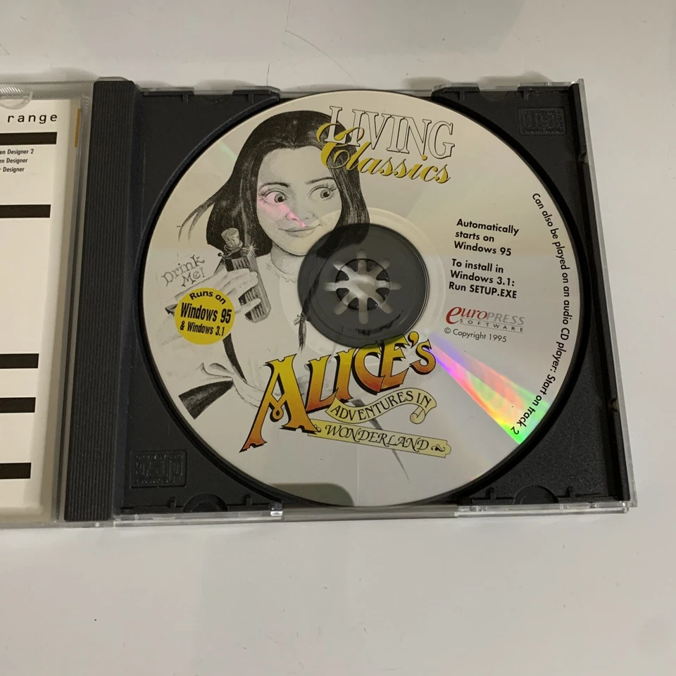 Alice's Adventures In Wonderland PC Vintage Software Interactive Storybook - Image 3 of 4