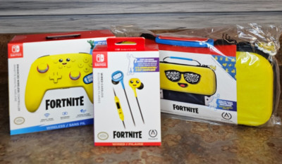 PowerA Fortnite Peely Accessories Pack for Nintendo Switch - BONUS Codes