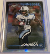 2024 Topps Chrome NFL Chris Johnson Prism Refractor Parallel Card #191 Titans