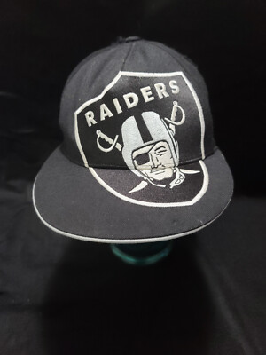  Best Price Rare  BIG LOGO Oakland Las Vegas Raiders Reebok NFL Wool 7 1/4 