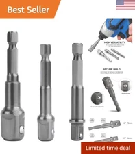 Efficient Spring-Loaded Nut Driver Set with Extender Bars - Hex Shank Design