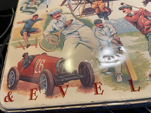 Große alte Blechdose - Crabtree & Evelyn - Nostalgie Sports, Produced in England - Bild 7 von 13