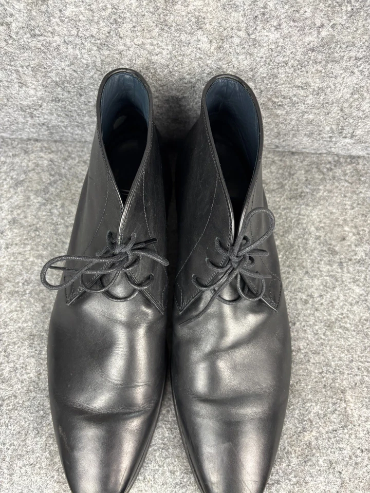 Botas Sweeney by Oliver Sweeney Para Hombre 12 Cuero Negro Elmsett 2 Chukka Tobillo Foto 3 de 4