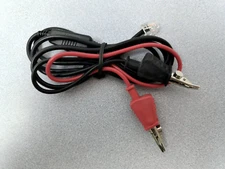 48 inch Buttset Cable RJ-11 to 2 Bed-of-Nails Alligator Clips