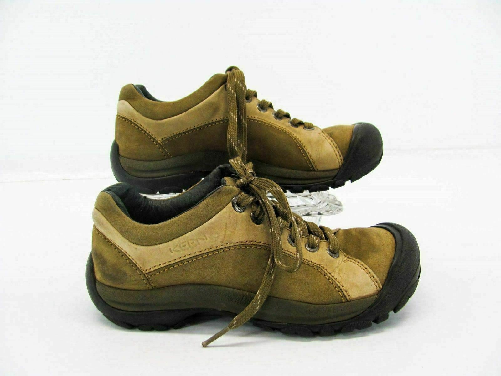 Scarpa donna Keen Briggs taglia 6M marrone escursionismo Oxford sneaker usata qp