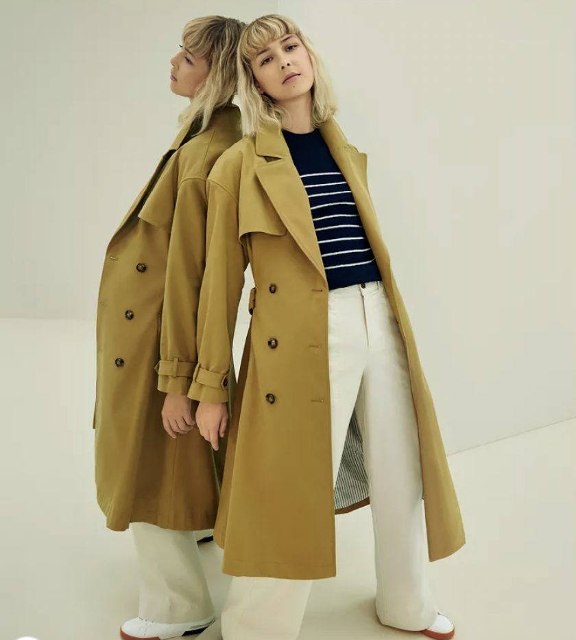 Size M - Women's Pleated Back Trench Coat - Nili Lotan x Target