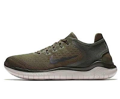 Nike Free RN 2018 Green Cargo Black Sequoia Running Trainner Shoes Sneaker Men´s