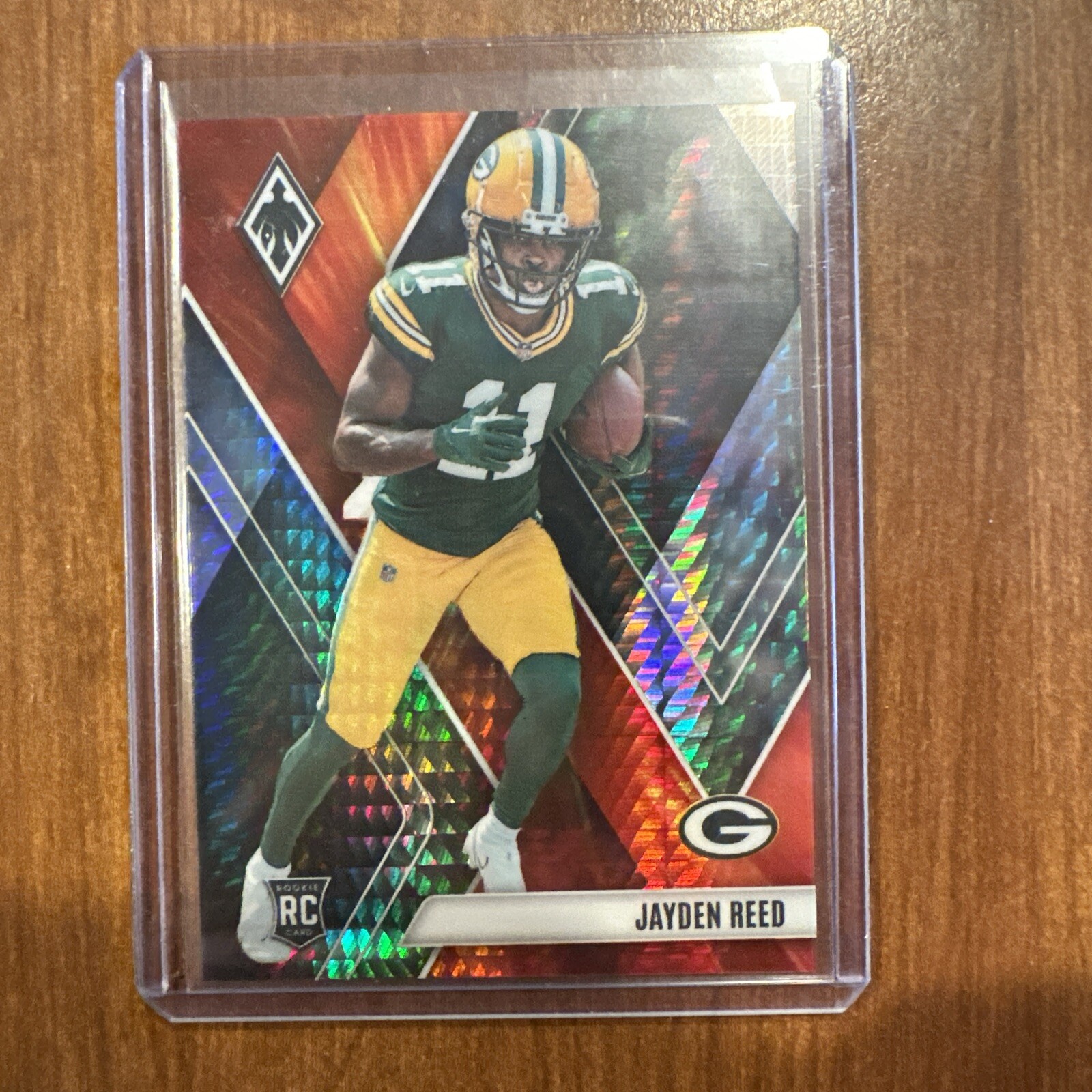 2023 Panini Phoenix - Rookies Fire Burst #111 Jayden Reed, Packers /340 (RC)