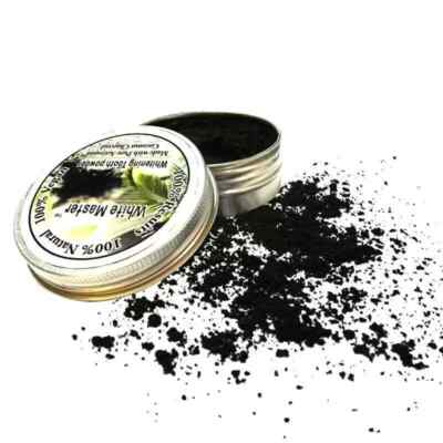 2xAktivkohle-Zahnweiß-Organic Coconut Shell Powder Carbon 15g