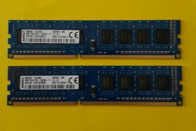 Barrette RAM Kingston 4 Go DDR3 PC3-12800U - Testée, Pour PC Bureau - Modèle K531R8-ETB