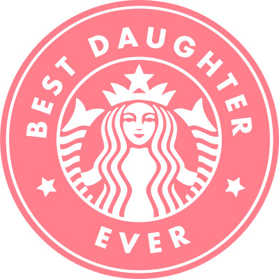 Star Bucks Vinyl Sticker With A Twist GREAT FOR YOUR FAVORITE GLASS OR CUP +