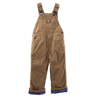 oshkosh flannel lined overalls