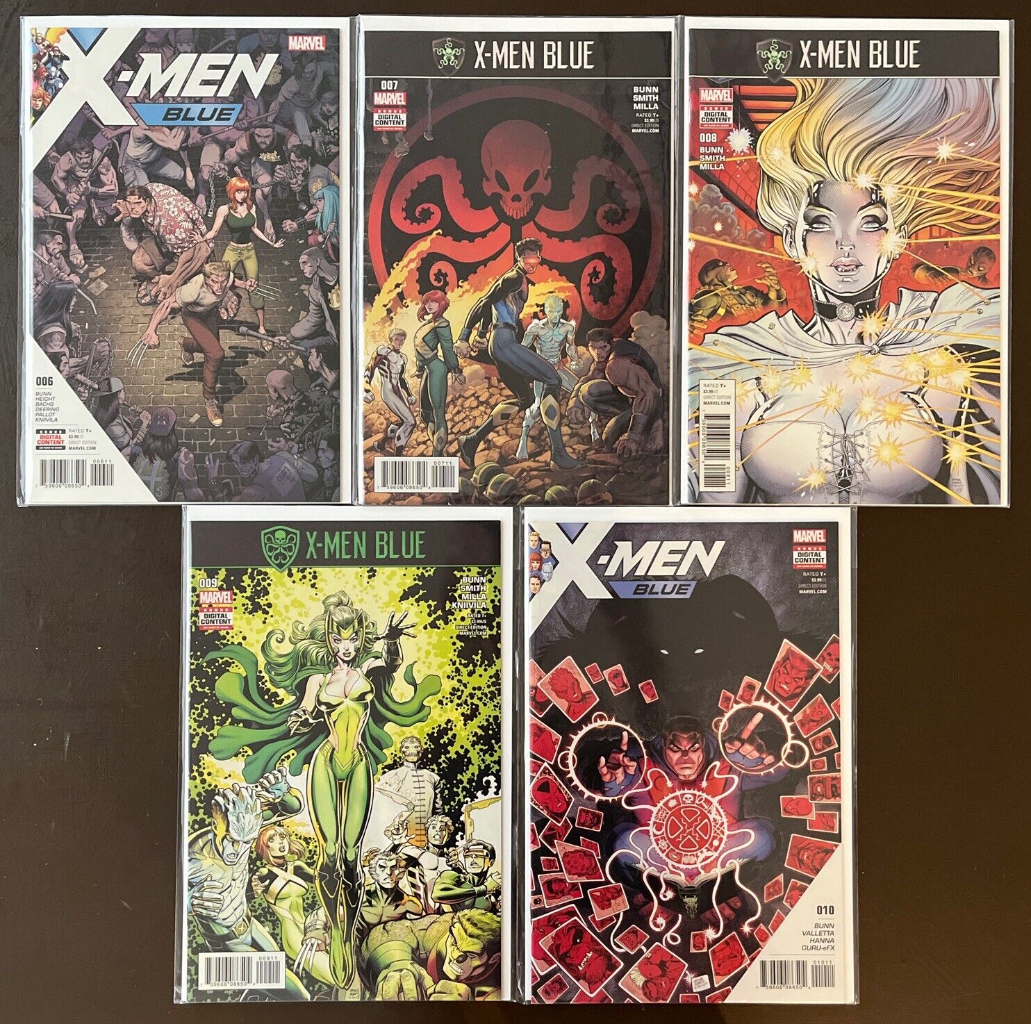 X-Men Blue #6-10 Marvel Comics Lot 5 Issues 2017 NM-