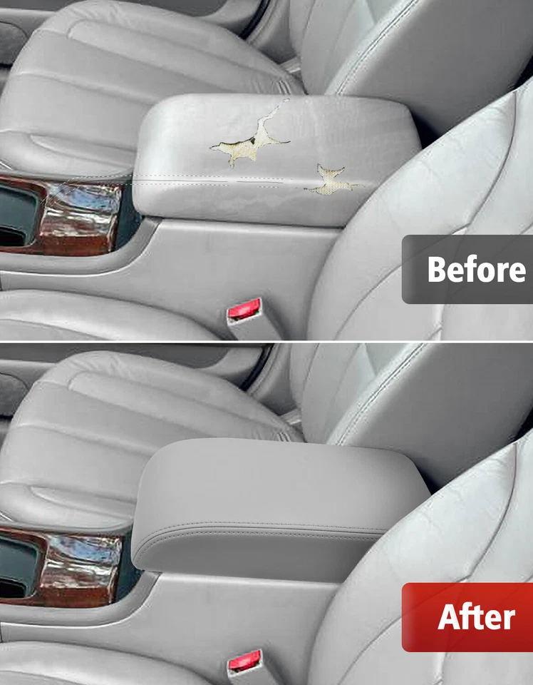 Se adapta a Toyota Avalon 2000-2004 cuero consola central tapa reposabrazos cubierta gris Foto 4 de 4