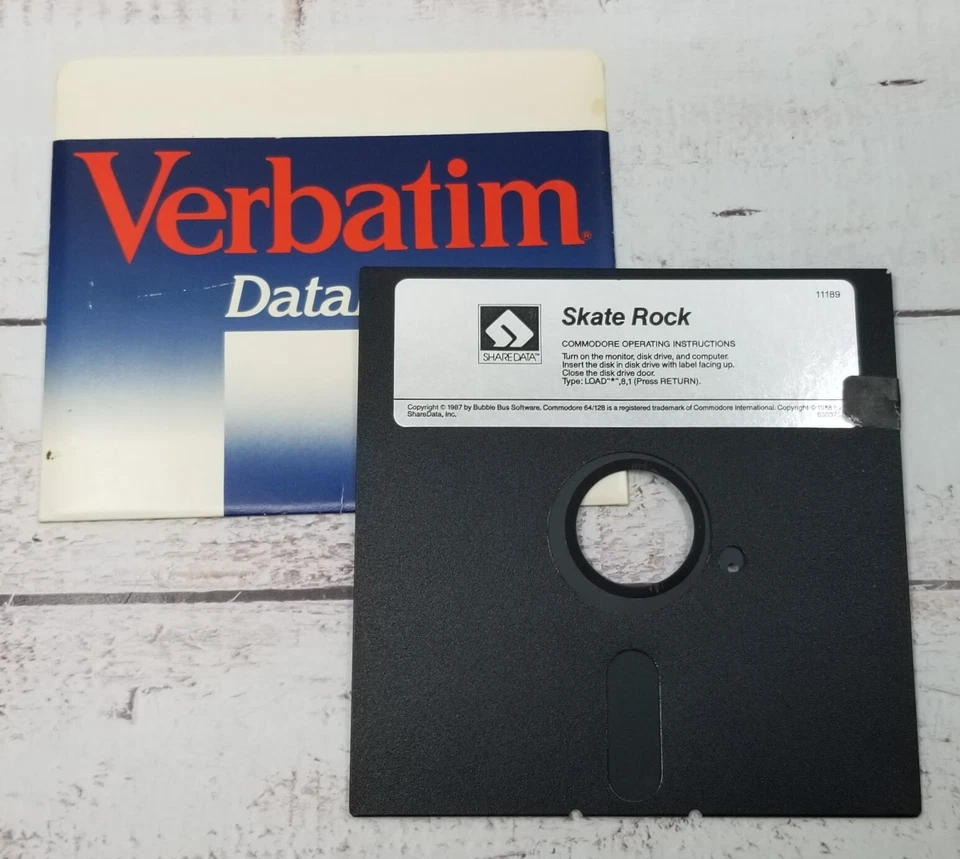 SHAREDATA Skate Rock for Commodore 64 Vintage 80s Video Game  - Image 2 of 4