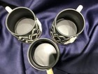 3 ARWEN POTTERY BLACK BEAR mugs NORDIC STYLE etched NEVER USED! new! EXCELLENT! — photo 3