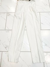 Vintage Ivory High Rise Belted Dress Pants Size 7
