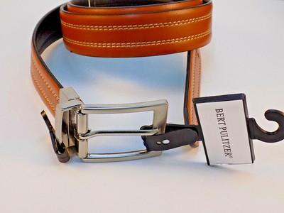 men's reversible leather dress belt