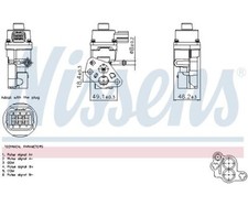 AGR-Ventil NISSENS 98365 für Mazda 2 MX-5 III 3 3 Stufenheck