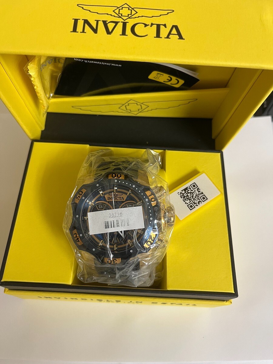 Invicta Venom Gen III Men's 52mm Blue / Gold Chronograph