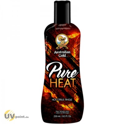 AUSTRALIAN GOLD PURE HEAT 250ml Hot Tingle Solarium Kosmetik Bräunungslotion