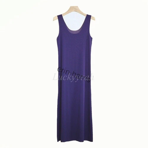 Lady Full Slips Under Dress Slip Anti-Static-Tank Long Midi Dress Petticoat-2024 - Picture 12 of 37