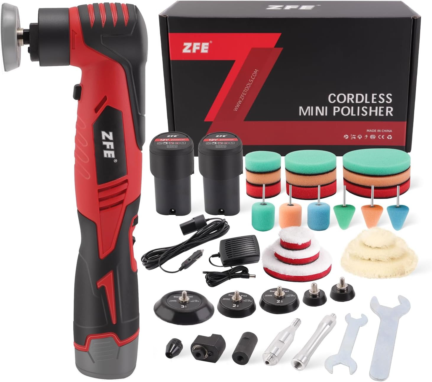 Variable Speed Mini Orbital Polisher for Car Detailing & Cle